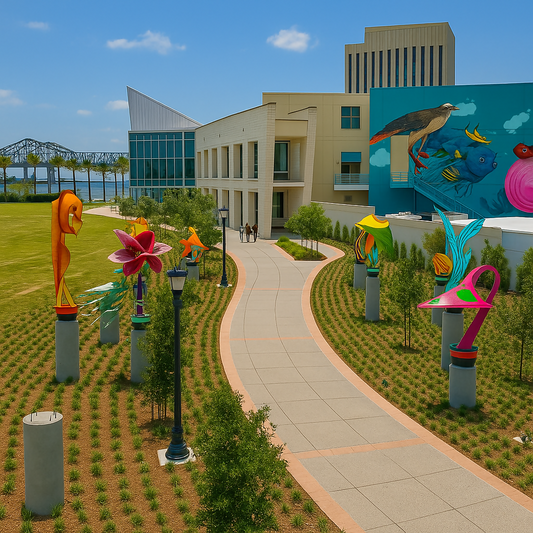 Audubon Aquarium and Insectarium - Louisiana United States - Rendered - Digital File Digital My Custom Designs PDF