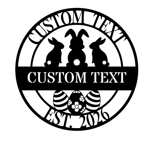 Bunny Backsides - Wall Home Decor - Digital File Digital My Custom Designs ZIP File