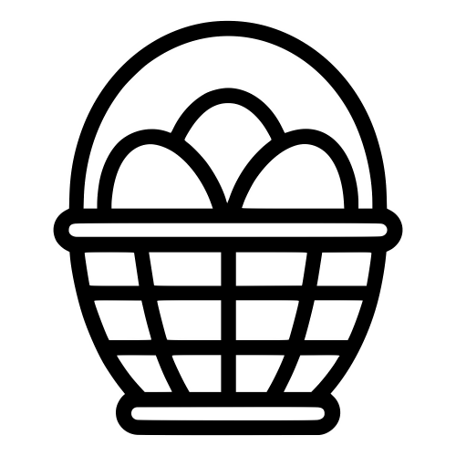 Egg Basket - Digital File - XCS Friendly Digital My Custom Designs PDF
