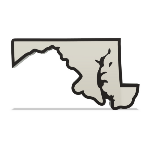 Maryland Wall Lightbox - United States - 3D Print File - Digital File Digital My Custom Designs