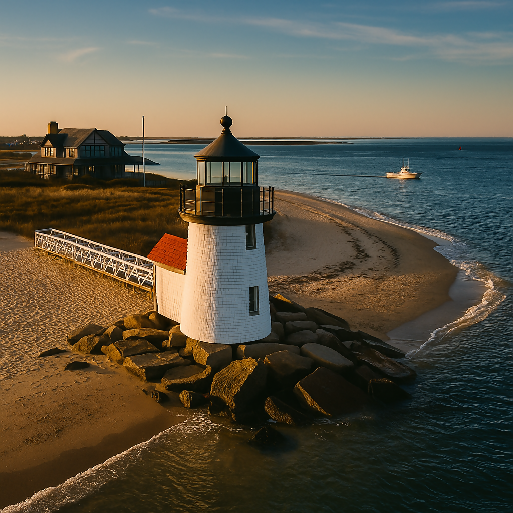 Brant Point Lighthouse - Nantucket Island - Massachusetts United States - Rendered - Digital File Digital My Custom Designs PDF