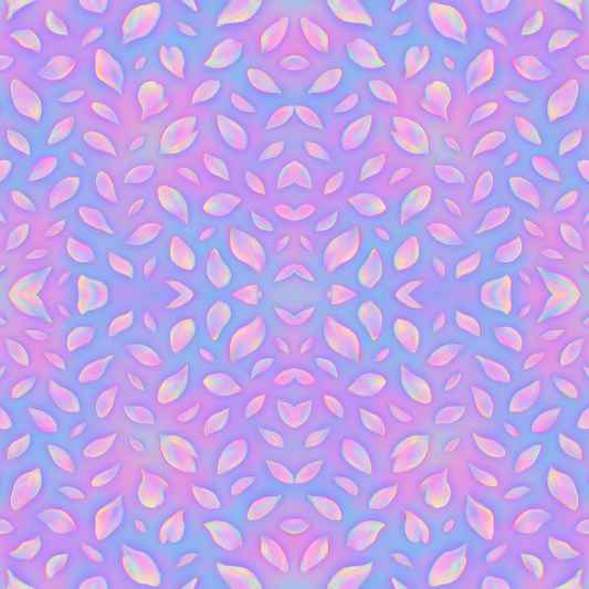 Floral and Botanical - Pastel Glitch Garden Of Floating Petals - Pattern - Digital File Digital My Custom Designs PDF