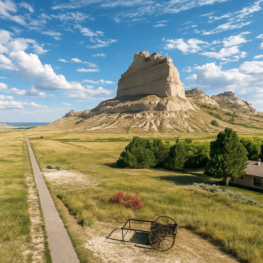Scotts Bluff National Monument - Nebraska United States - Rendered - Digital File Digital My Custom Designs PDF