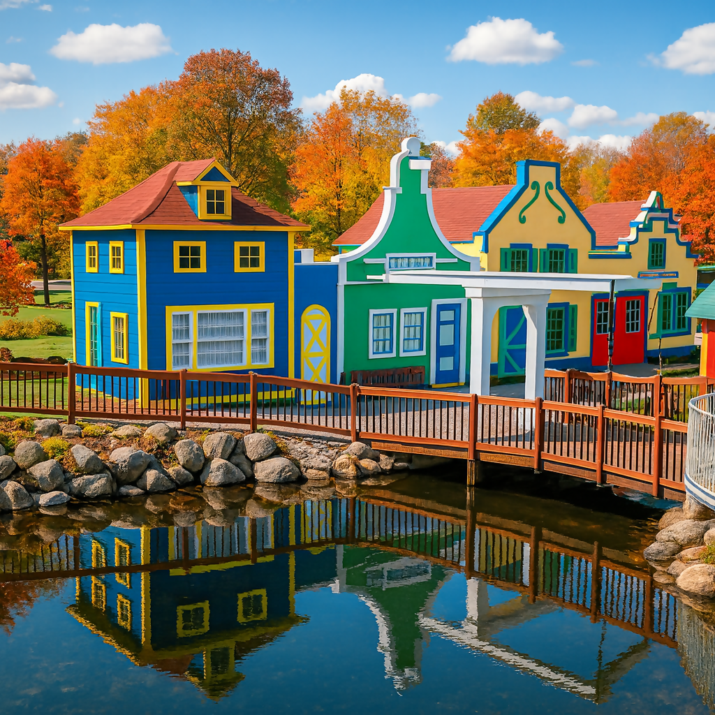 Dutch Village - Story Land (Glen) - New Hampshire United States - Rendered - Digital File Digital My Custom Designs PDF