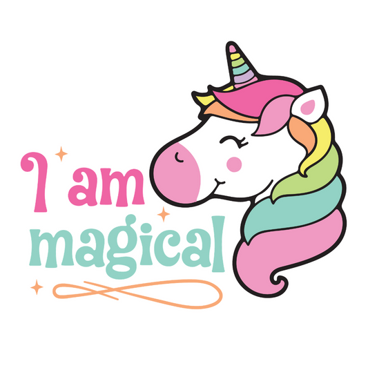I Am Magical - Unicorn - T Shirt Graphics - Digital File Digital My Custom Designs ZIP File