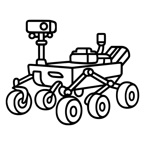 Mars Rover Sketch - Digital File - XCS Friendly