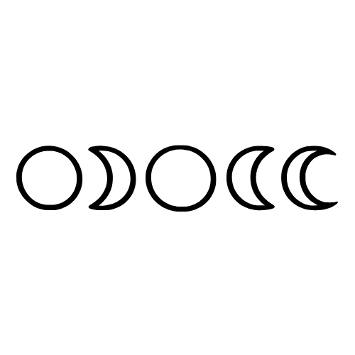 Moon Phases Outline - Vector Graphics - Digital File Digital My Custom Designs PDF