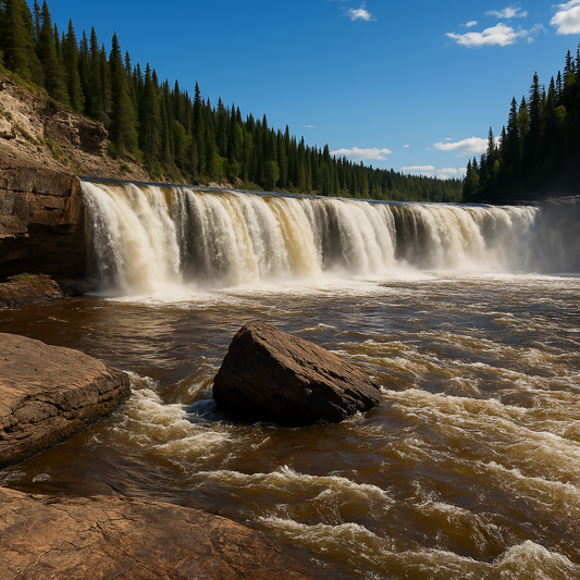 Sambaa Deh Falls Territorial Park Trout River - Northwest Territories Canada - Rendered - Digital File Digital My Custom Designs PDF