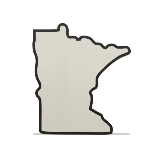 Minnesota Wall Lightbox - United States - 3D Print File - Digital File Digital My Custom Designs