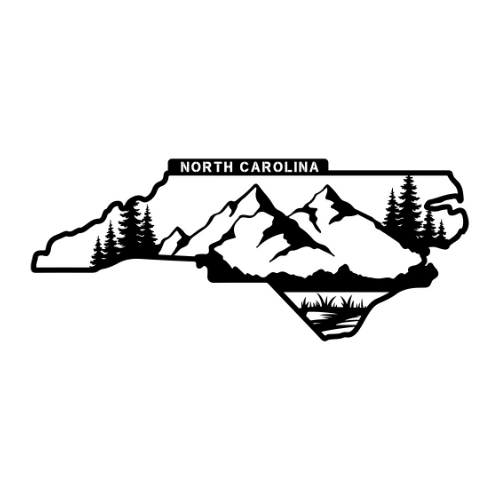 North Carolina - Wall / Home Decor - State Outline - United States - Digital File Digital My Custom Designs ZIP File