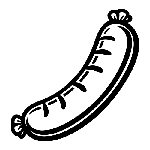 Bratwurst Sausage - Digital File - XCS Friendly Digital My Custom Designs PDF