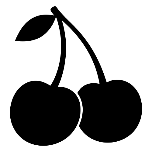 Cherry Icon - Digital File - XCS Friendly Digital My Custom Designs PDF