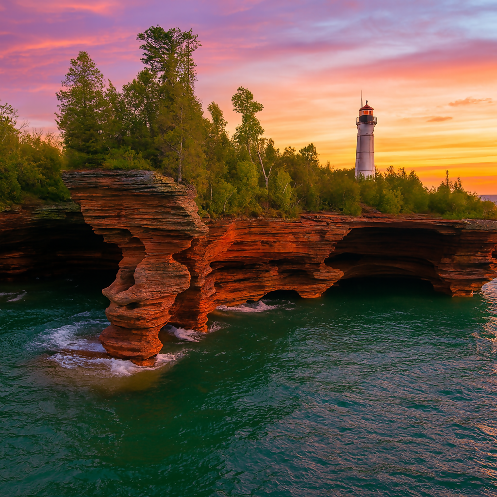 Lake Superior - Apostle Islands National Lakeshore - Wisconsin United States - Rendered - Digital File Digital My Custom Designs PDF
