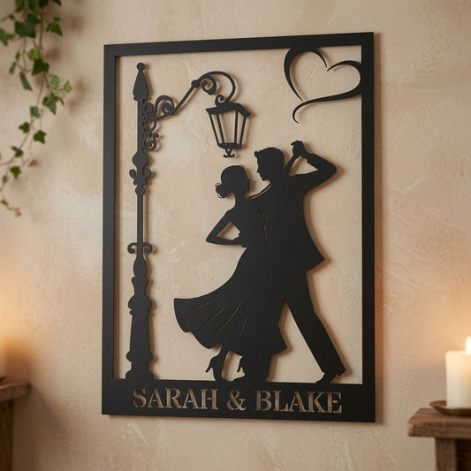 Lamp Post Dance Framed - Wall / Home Decor - Digital File - ZIP File - Digital