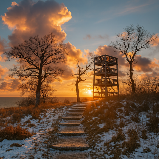 Lapham Peak Observation Tower - Kettle Moraine State Forest - Wisconsin United States - Rendered - Digital File Digital My Custom Designs PDF