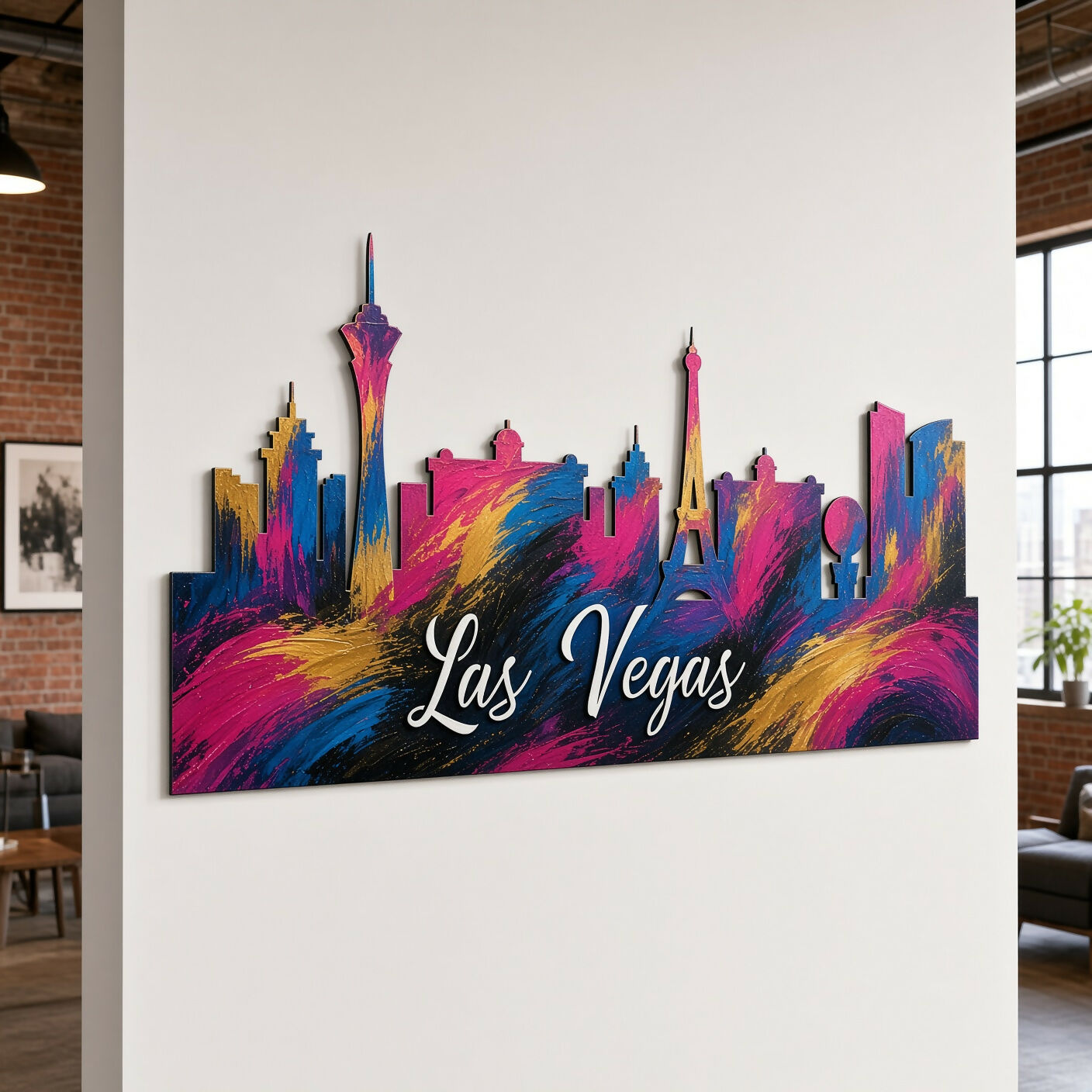 Las Vegas Skyline - Wall / Home Decor - Single Layer - Digital File - ZIP File - Digital