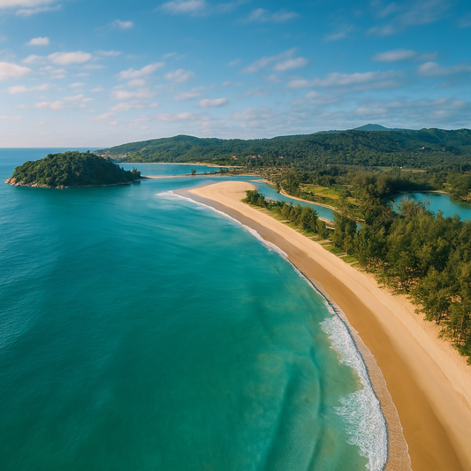 Layan Beach - Phuket Thailand - Asia - Rendered - Digital File Digital My Custom Designs PDF