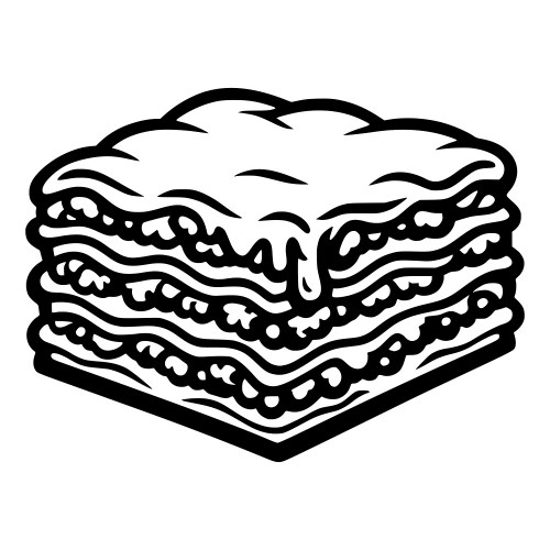 Layered Lasagna - Digital File - XCS Friendly Digital My Custom Designs PDF