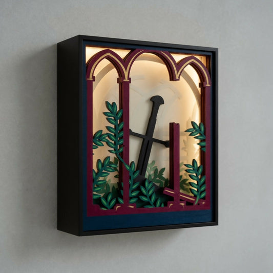 Layered Lightbox - Overgrown Garden - Nature - Scenic - Digital File Digital My Custom Designs SVG