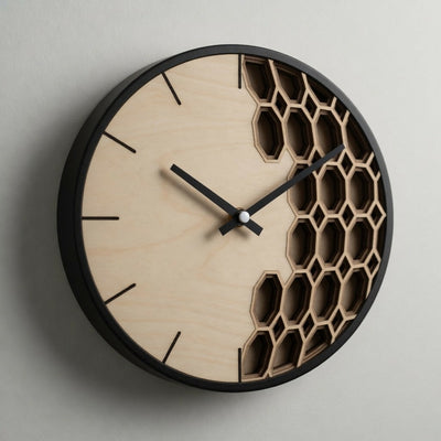 Layered Line Design - Clock Abstract Template 4 - Clocks - Digital File Digital My Custom Designs ZIP File