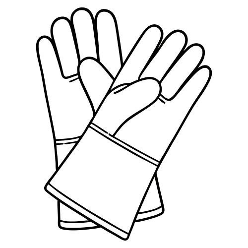 Welding Gloves Outline - Digital File - XCS Friendly Digital My Custom Designs PDF
