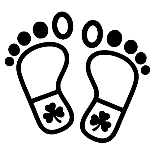 Leprechaun Footprints - Digital File - XCS Friendly Digital My Custom Designs PDF