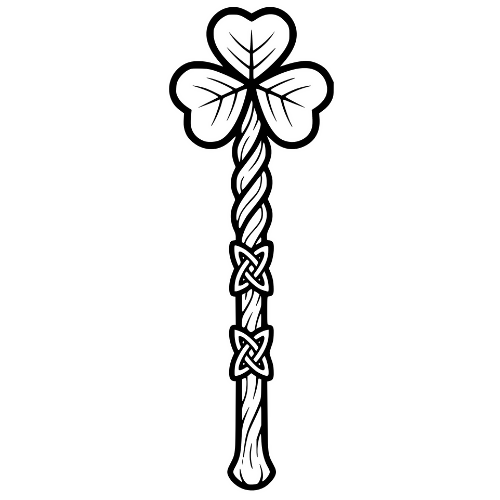 Leprechaun Staff Design - Digital File - XCS Friendly Digital My Custom Designs PDF