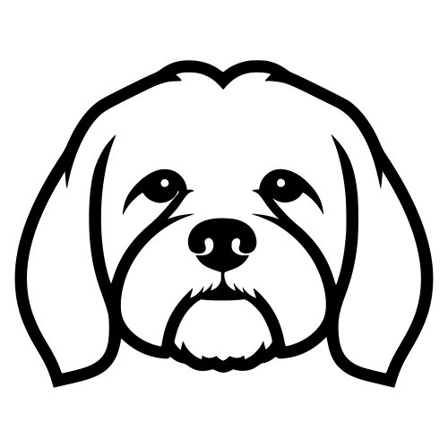 Lhasa Apso Face - Digital File - XCS Friendly Digital My Custom Designs PDF