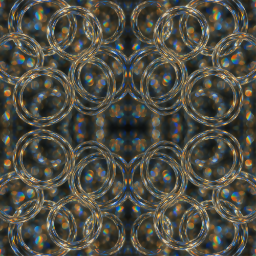 Luxury and Ornamental - Crystal Chandelier Prism Reflections In Abstract Loops - Pattern - Digital File Digital My Custom Designs PDF