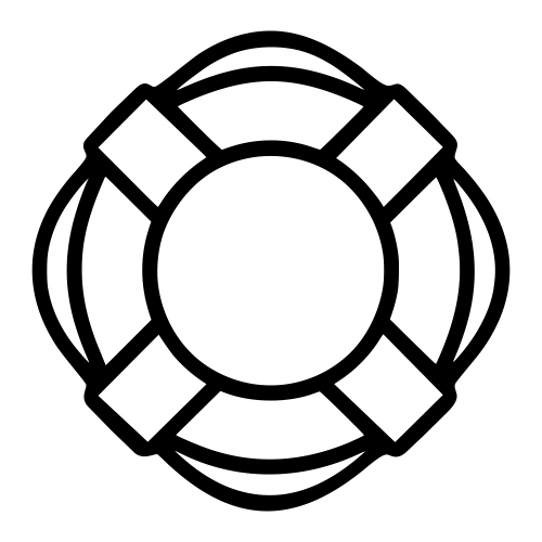 Life Preserver Ring Icon - Digital File - XCS Friendly Digital My Custom Designs PDF