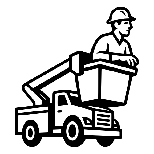 Lineman Bucket Truck - Digital File - XCS Friendly Digital My Custom Designs PDF