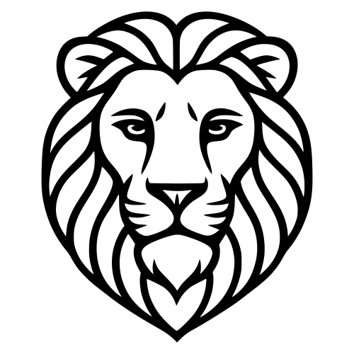 Lion Face - Digital File - XCS Friendly Digital My Custom Designs PDF
