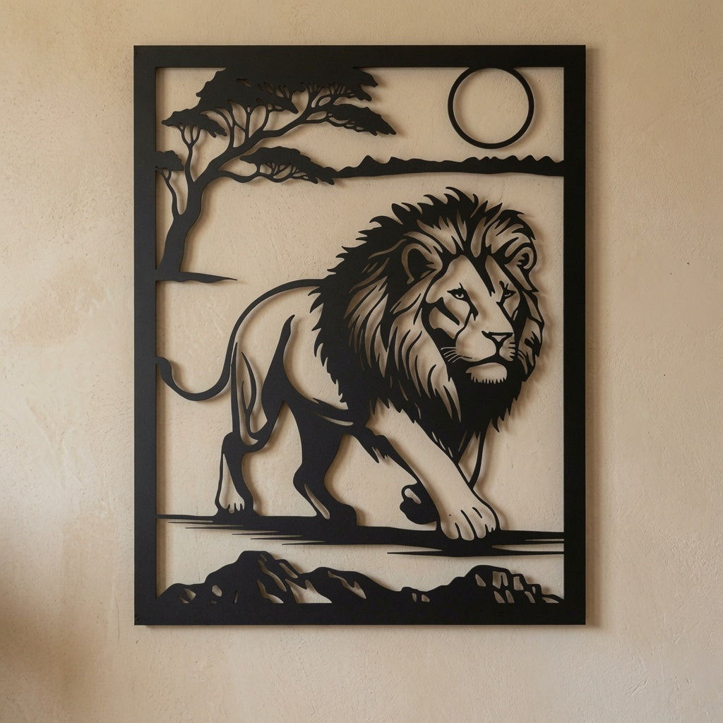 Lion Frame - Wall / Home Decor - Digital File - ZIP File - Digital