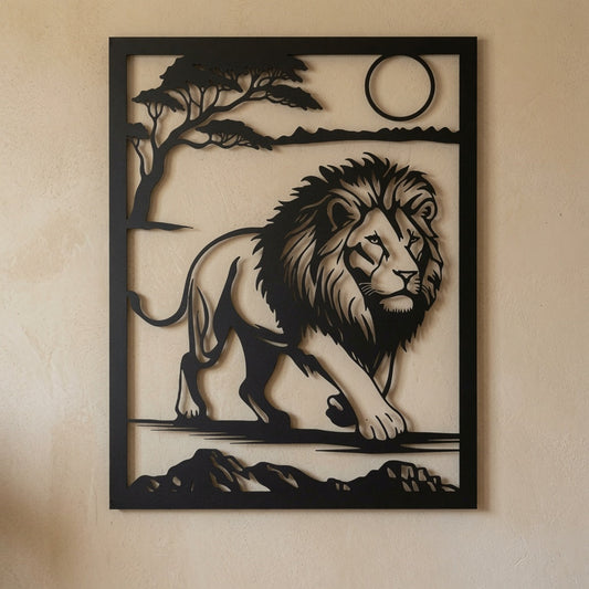 Lion Frame - Wall / Home Decor - Digital File - ZIP File - Digital