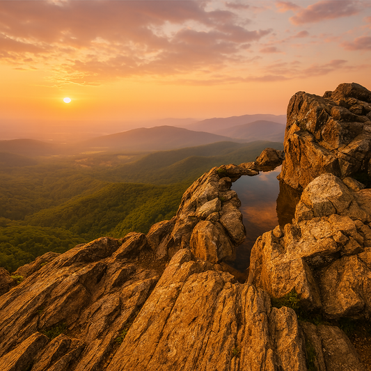 Little Stony Man Cliffs - Shenandoah National Park - Virginia United States - Rendered - Digital File Digital My Custom Designs PDF