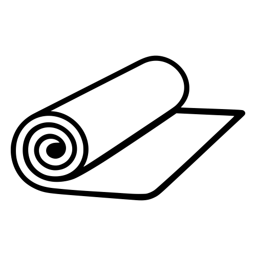 Yoga Mat Rolled Up Outline - Digital File - XCS Friendly Digital My Custom Designs PDF