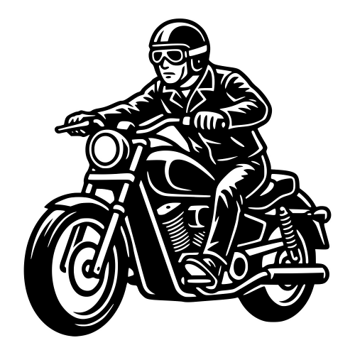 Half Helmet Biker - Digital File - XCS Friendly