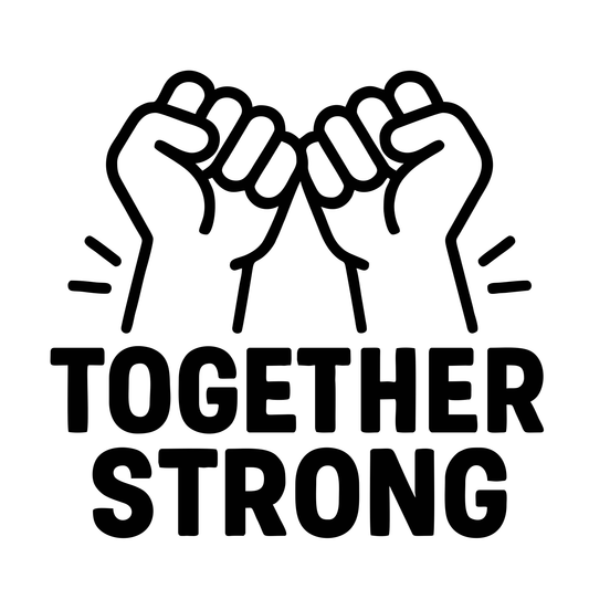 Strong Together Text - Digital File - XCS Friendly Digital My Custom Designs PNG