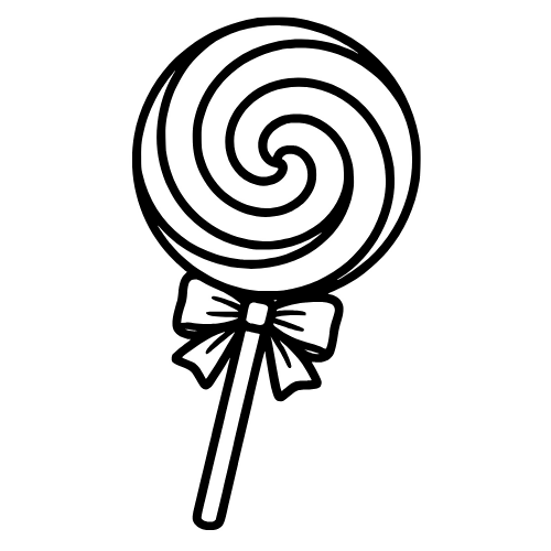 Lollipop Swirl Outline - Digital File - XCS Friendly Digital My Custom Designs PDF