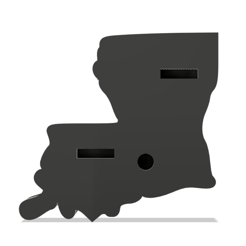 Louisiana Wall Lightbox - United States - 3D Print Product My Custom Designs