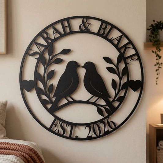 Love Birds 2 - Wall / Home Decor - Digital File - ZIP File - Digital