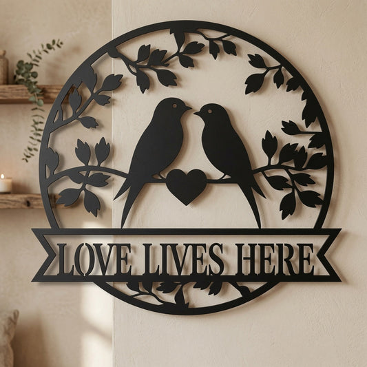 Love Birds - Wall / Home Decor - Digital File - ZIP File - Digital