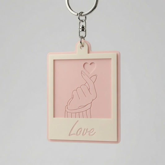 Love Picture 2 Layer Keychain Layered Design - Digital File - SVG - SVG - Digital File