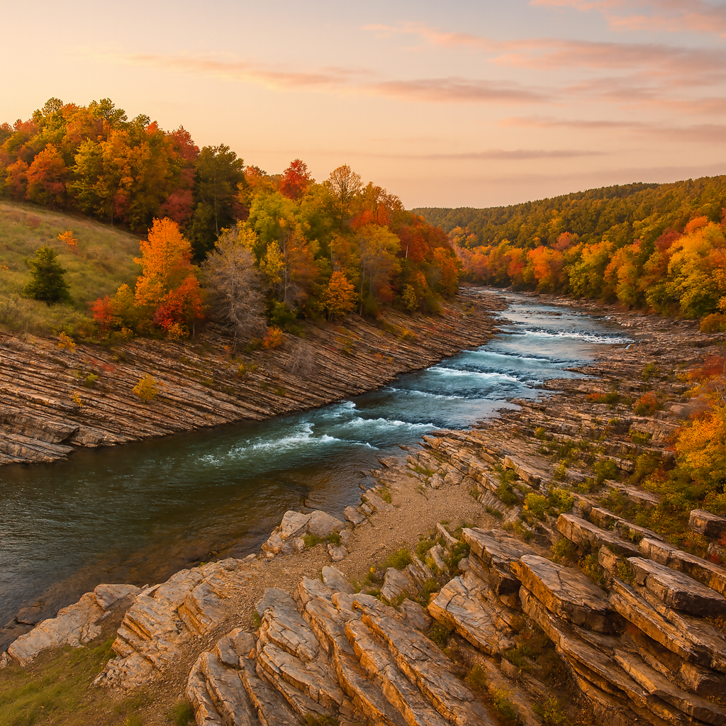 Lower Mountain Fork River - Beavers Bend State Park - Oklahoma United States - Rendered - Digital File Digital My Custom Designs PDF