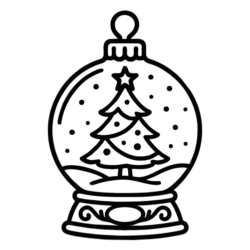 Snow Globe Ornament - Digital File - XCS Friendly Digital My Custom Designs PDF