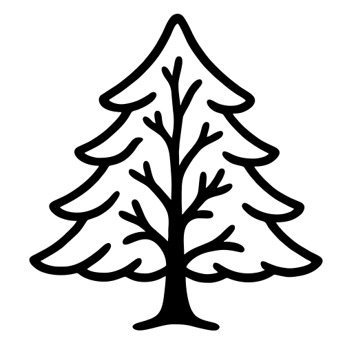 Tree Crown Sketch - Digital File - XCS Friendly Digital My Custom Designs PDF