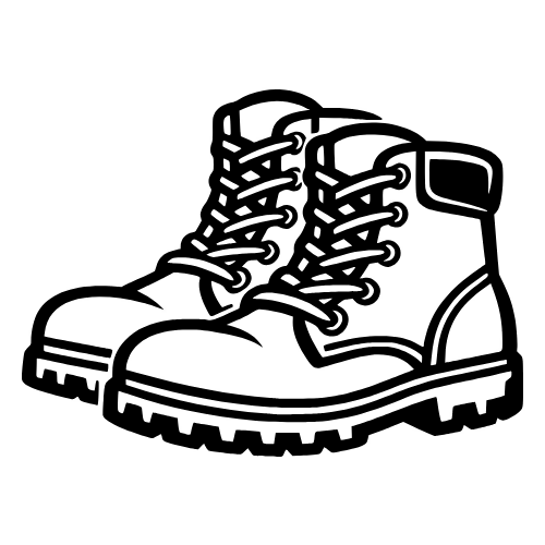 Truck Driver Boots Icon - Vector Graphics - Digital File Digital My Custom Designs PDF