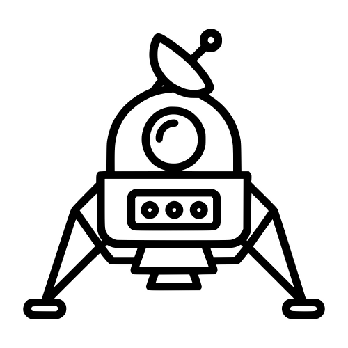 Lunar Lander Outline - Digital File - XCS Friendly Digital My Custom Designs PDF
