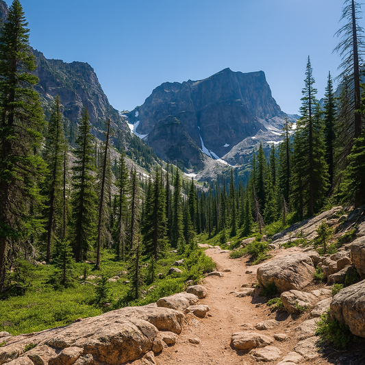 Emerald Lake Trail - Rocky Mountain National Park - Colorado United States - Rendered - Digital File Digital My Custom Designs PDF