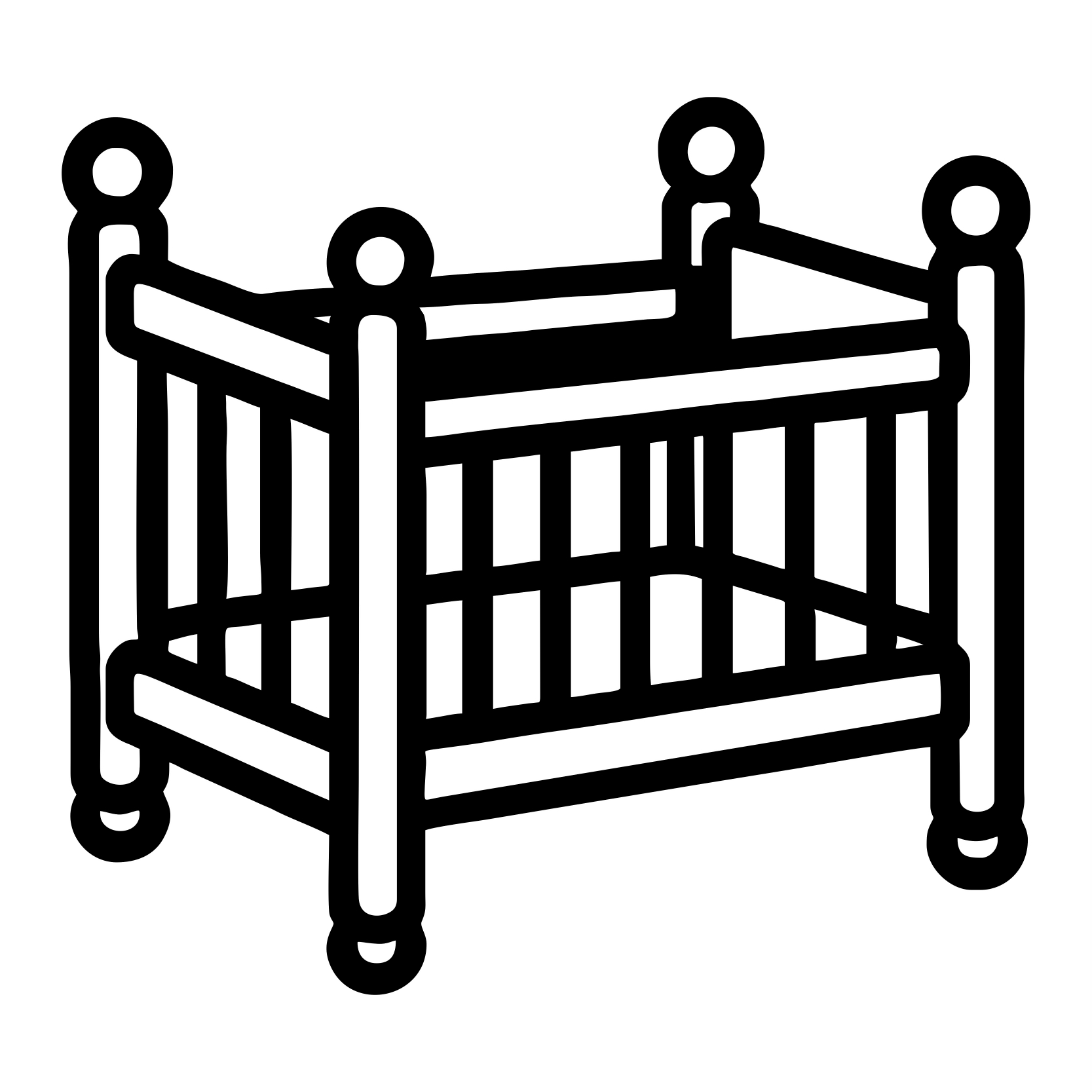 Cartoon Crib Sketch - Digital File - XCS Friendly Tumbler My Custom Designs PNG